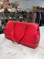 MCM Pink Satchel, 15.5"x9"x7.5"