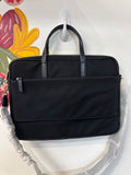 New Michael Kors Black Nylon Laptop Bag, 13"x10"