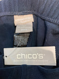 New Chico's Blue Travelers No Tummy 32" Inseam Pants, 20/22