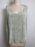 Alex Evenings 2pc Green/Silver Jacket + Top, 2X