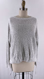 Lily White Gray Sweater, S