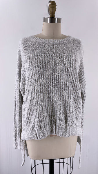 Lily White Gray Sweater, S
