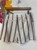 Anthropologie Brown Stripe Linen Shorts, 6