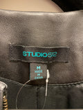 Studio 512 Black Genuine Leather Jacket, M