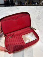 Michael Kors Red Wallet, 7"x3.5"