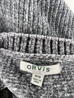 Orvis Gray Chenille Sweater, M