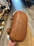 New Frye Cognac Leather Madison Small Backpack, 10"x8"