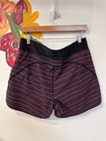Lands End Black Print Swim Shorts, 14
