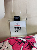 Cabi Cream/Pink Top, L