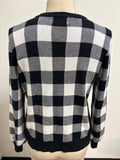 Marled Black Sweater, M