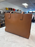 Tory Burch Brown Leather Shoulder Bag, 15"x11"