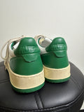 Autry White/Green Medalist Low Sneakers, 10 (no insoles) retail $265