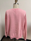 Zenana Pink Sweatshirt, L/XL
