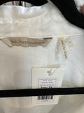 Soft Surroundings White 100% Linen Top, 1X