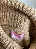Pink Lily Brown Turtleneck Sweater, S