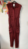 Scotch & Soda Burgundy 31" Inseam Utility Jumpsuit, S (retail $258)