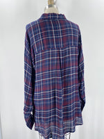 Attention Plaid Top, XL