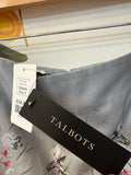 New Talbots Floral & Hummingbird Print Skirt, 8