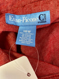 Evan Picone Red Jacket, 18W