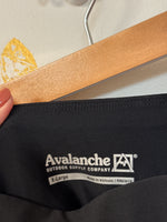Avalanche Black Pocket Athletic Leggings, XL