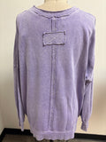 Zenana Purple Sweatshirt, 1X