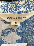 Lucky Brand Blue Top, M
