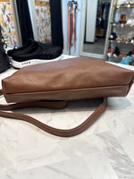 Joy Susan Brown Faux Leather Crossbody Bag, 12.5"x9"