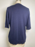 New 7th Avenue Navy Cardigan, XL