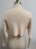 Mable Cropped Cream Sweater, M