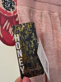 New Honey & Sparkle Pink Joggers, L
