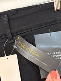New Lee Black Straight Leg Jeans, 22W