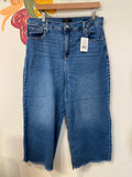 Banana Republic Wide Leg Crop 25" Inseam Jeans, 14