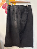 Cato Black Denim Skirt, 16W