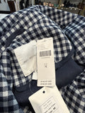 New Avec Les Filles Blue Gingham Anthropologie Jacket, M