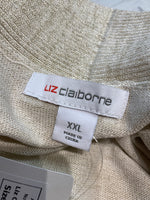 New Liz Claiborne Metallic Cardigan, XXL