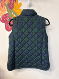 Lands End Green/Blue Vest, S