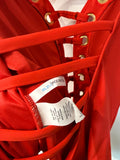 Bleu Rod Beattie Red One Piece Swimsuit, 12