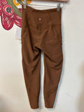 Old Navy Brown Powersoft High Rise Athletic Leggings, XS with Pockets