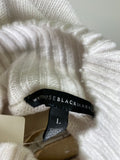 White House Black Market White Sweater, L