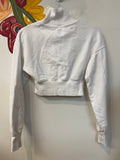 Offline by Aerie White Cropped Sweatshirt, XS