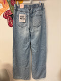 New 31" Inseam Celebrity Pink Baggy Wide Leg Jeans, S