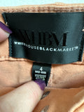 White House Black Market Mid Rise Straight Crop 26" Inseam Cuffed Jeans, 4