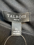 Talbots Black Dress, 2 Petite