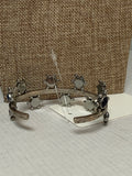 Silver/Black Cuff Bracelet