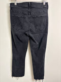 Mother The Insider Crop Step Fray 25" Inseam Jeans, 28 (6)