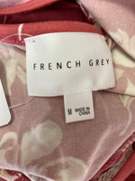 French Grey Pink Dress, M