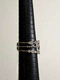 Sterling Silver Triple Layered Ring, 10