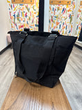 Baggallini Black Shoulder Bag, 16.5"x11.5"