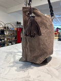 Brighton Suede Shoulder Bag, 11"x10"
