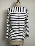 Chico's Black Stripe Top, S